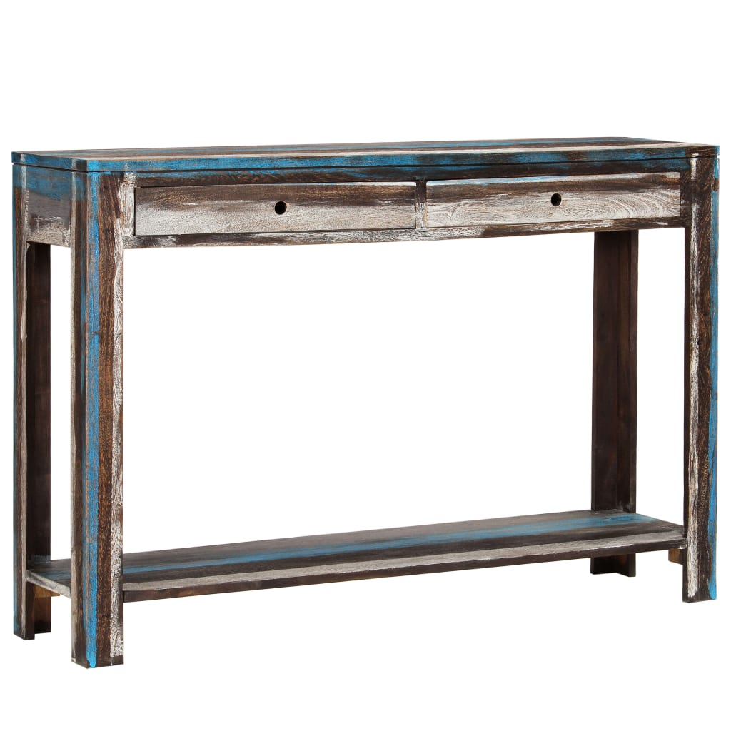 console-table-solid-wood-vintage-118x30x80-cm At Willow and Wine