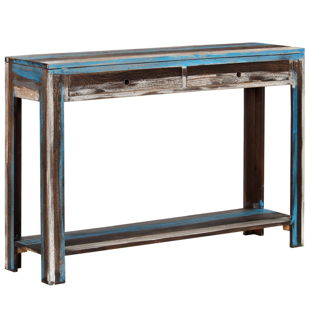 console-table-solid-wood-vintage-118x30x80-cm At Willow and Wine