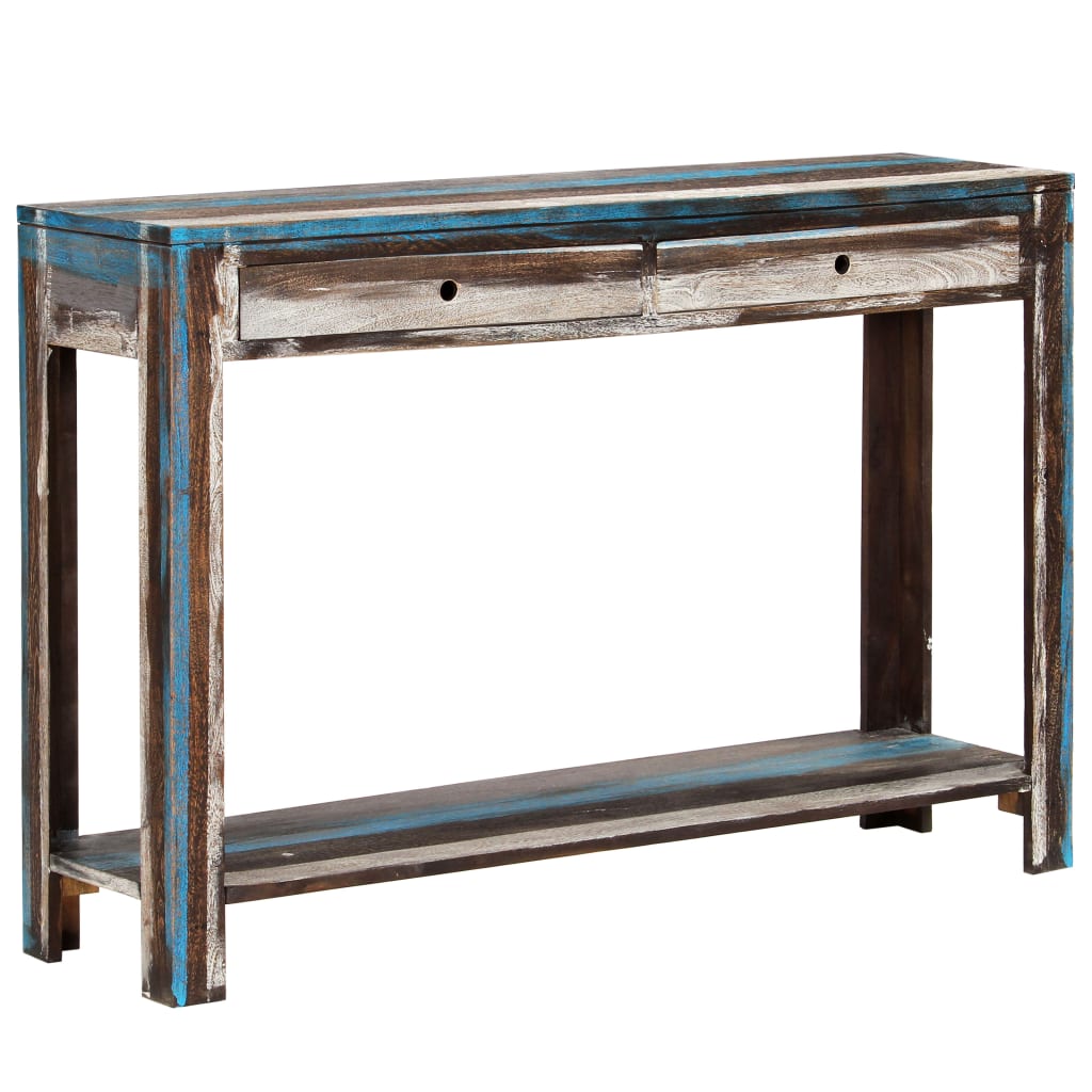 console-table-solid-wood-vintage-118x30x80-cm At Willow and Wine