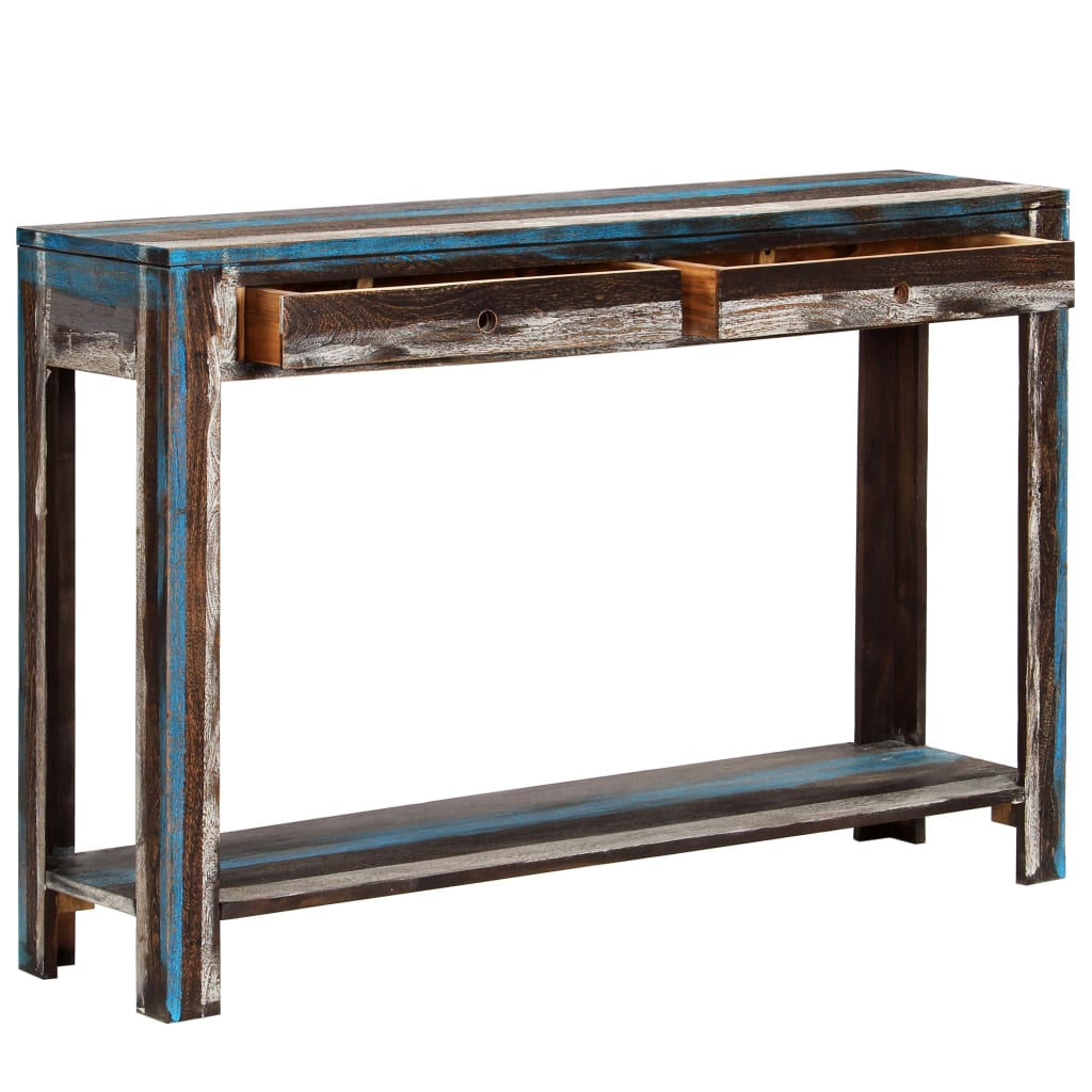 console-table-solid-wood-vintage-118x30x80-cm At Willow and Wine