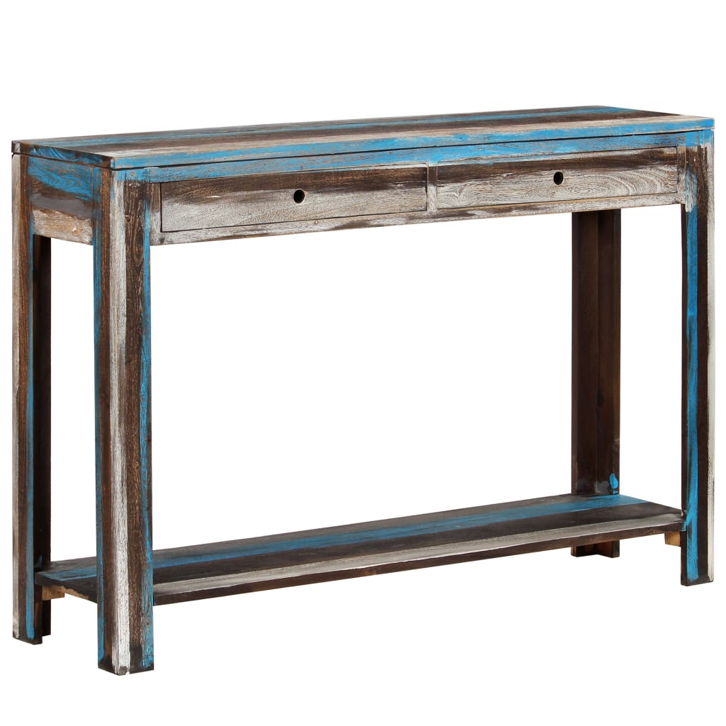 console-table-solid-wood-vintage-118x30x80-cm At Willow and Wine