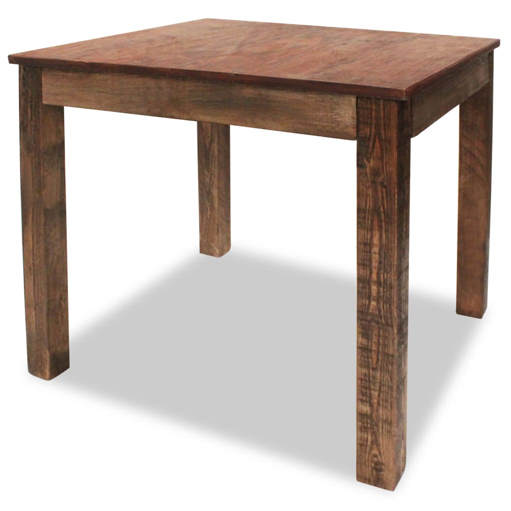 vidaXL Dining Table Solid Reclaimed Wood 82x80x76 cm at Willow and Wine!