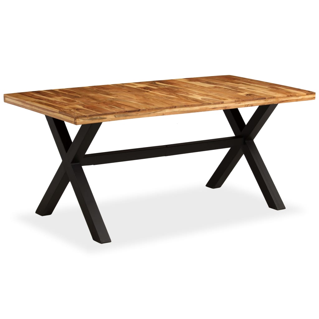 vidaXL Dining Table Solid Acacia and Mango Wood 180x90x76 cm