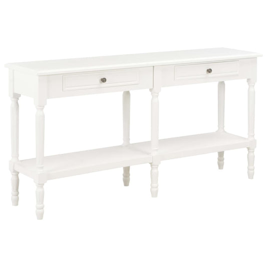 vidaXL Sideboard White 150x35x77 cm Solid Wood at Willow and Wine!