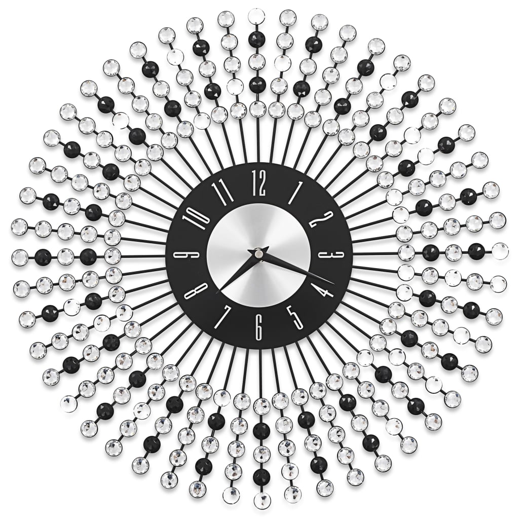 wall-clock-metal-43-cm-black At Willow and Wine