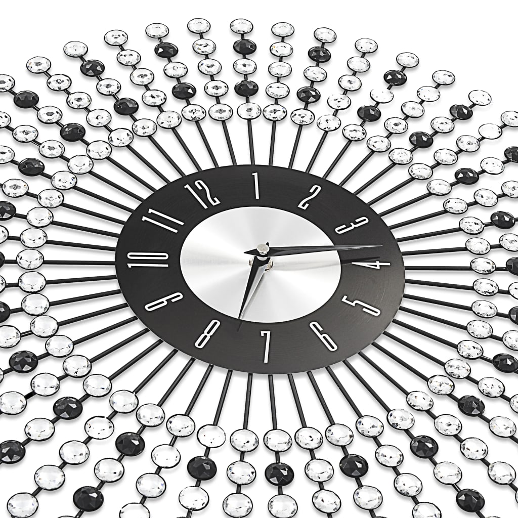 wall-clock-metal-43-cm-black At Willow and Wine