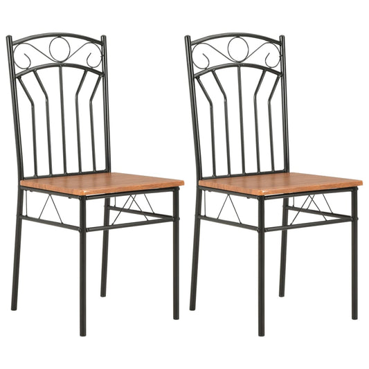 dining-chairs-2-pcs-brown-mdf At Willow and Wine