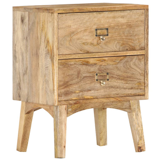 vidaXL Bedside Cabinet 40x35x55 cm Solid Mango Wood at Willow and Wine!