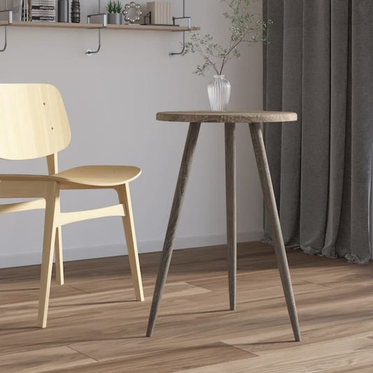 vidaXL Bistro Table Grey ??50x76 cm MDF and Iron