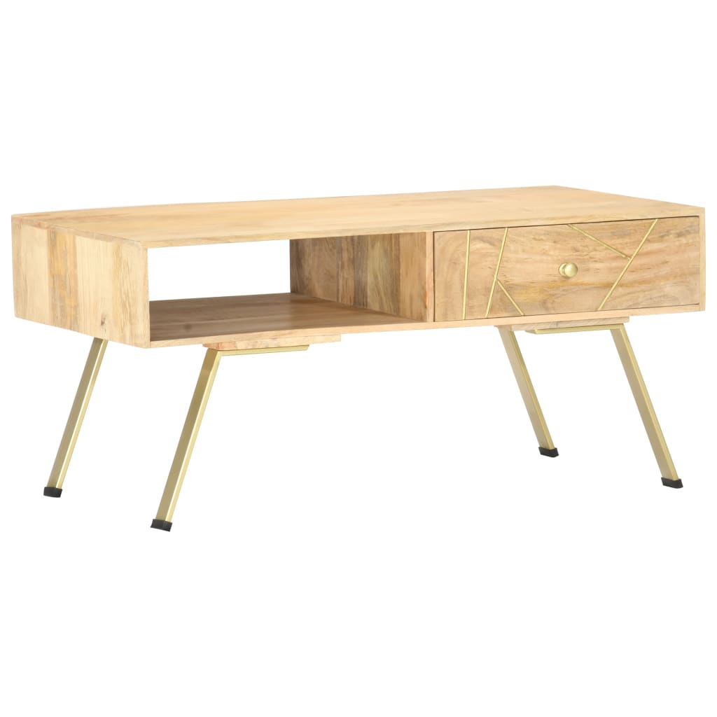 vidaXL Coffee Table 95x50x42 cm Solid Mango Wood