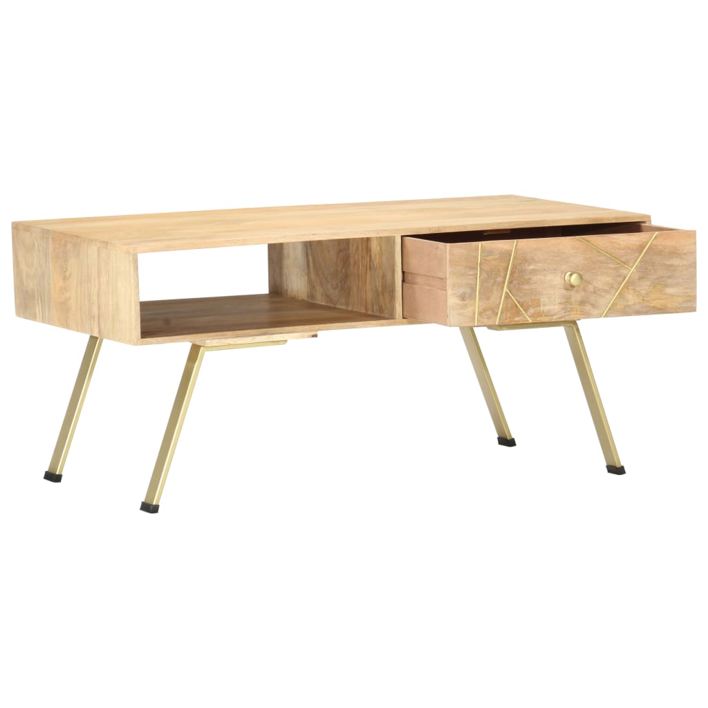 vidaXL Coffee Table 95x50x42 cm Solid Mango Wood