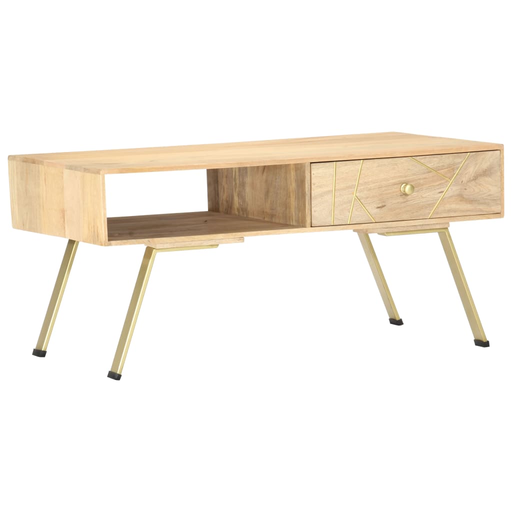 vidaXL Coffee Table 95x50x42 cm Solid Mango Wood