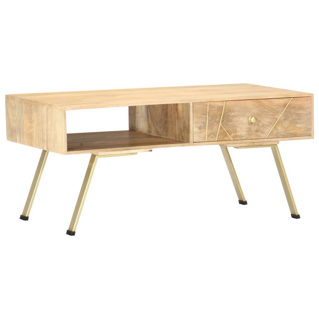 vidaXL Coffee Table 95x50x42 cm Solid Mango Wood