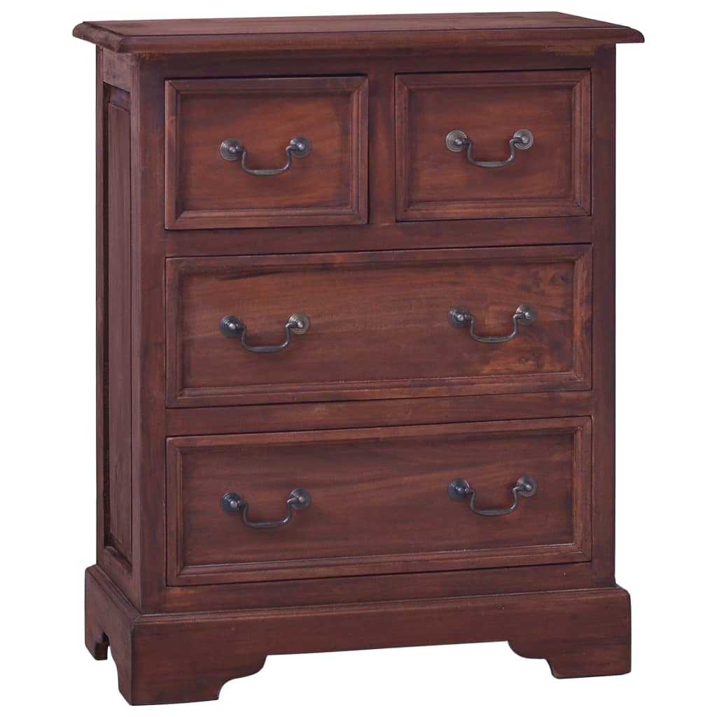 vidaXL Chest of Drawers Solid Mahogany Wood