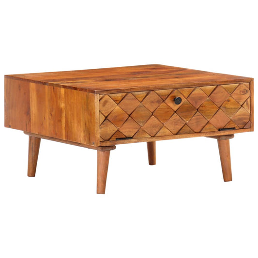 vidaXL Coffee Table 68x68x38 cm Solid Acacia Wood