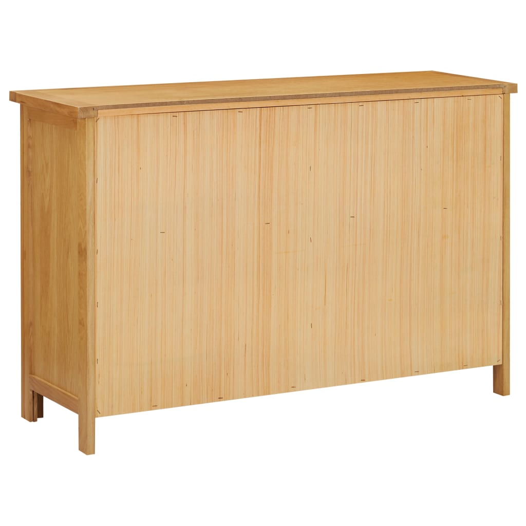 vidaXL Chest of Drawers 105x33.5x73 cm Solid Oak Wood