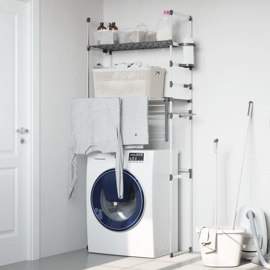 vidaXL Washing Machine Shelf 77x52x192 cm Aluminium at Willow and Wine!