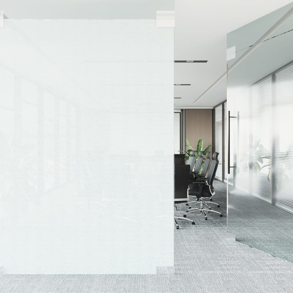 vidaXL Window Film Frosted Transparent 45x1000 cm PVC