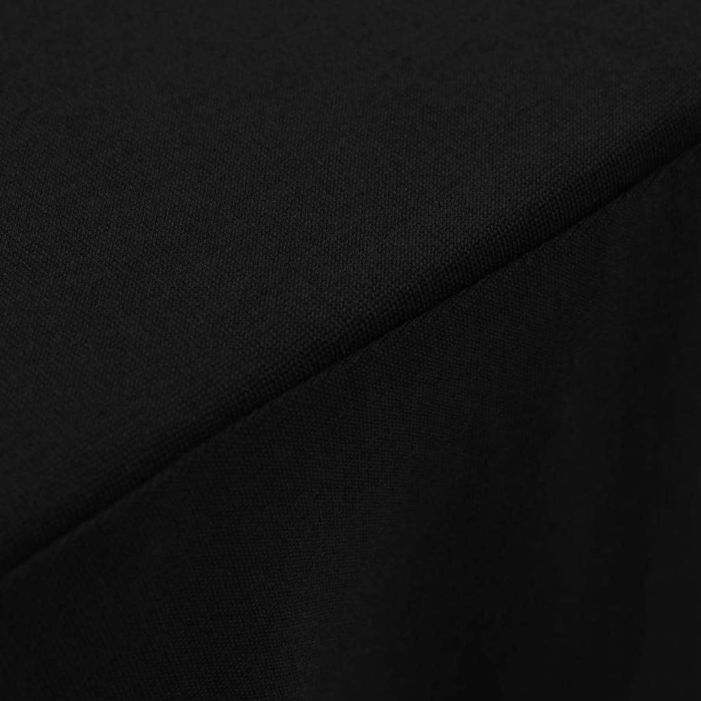 2 pcs Table Covers with Skirt Stretch 120x60.5x74 cm Black Willow and Wine