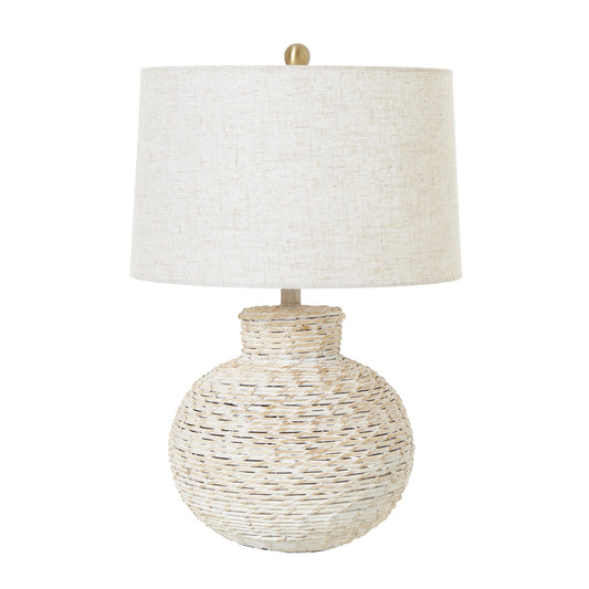 white-wash-bulbous-wicker-table-lamp-with-linen-shadeat Willow and Wine!