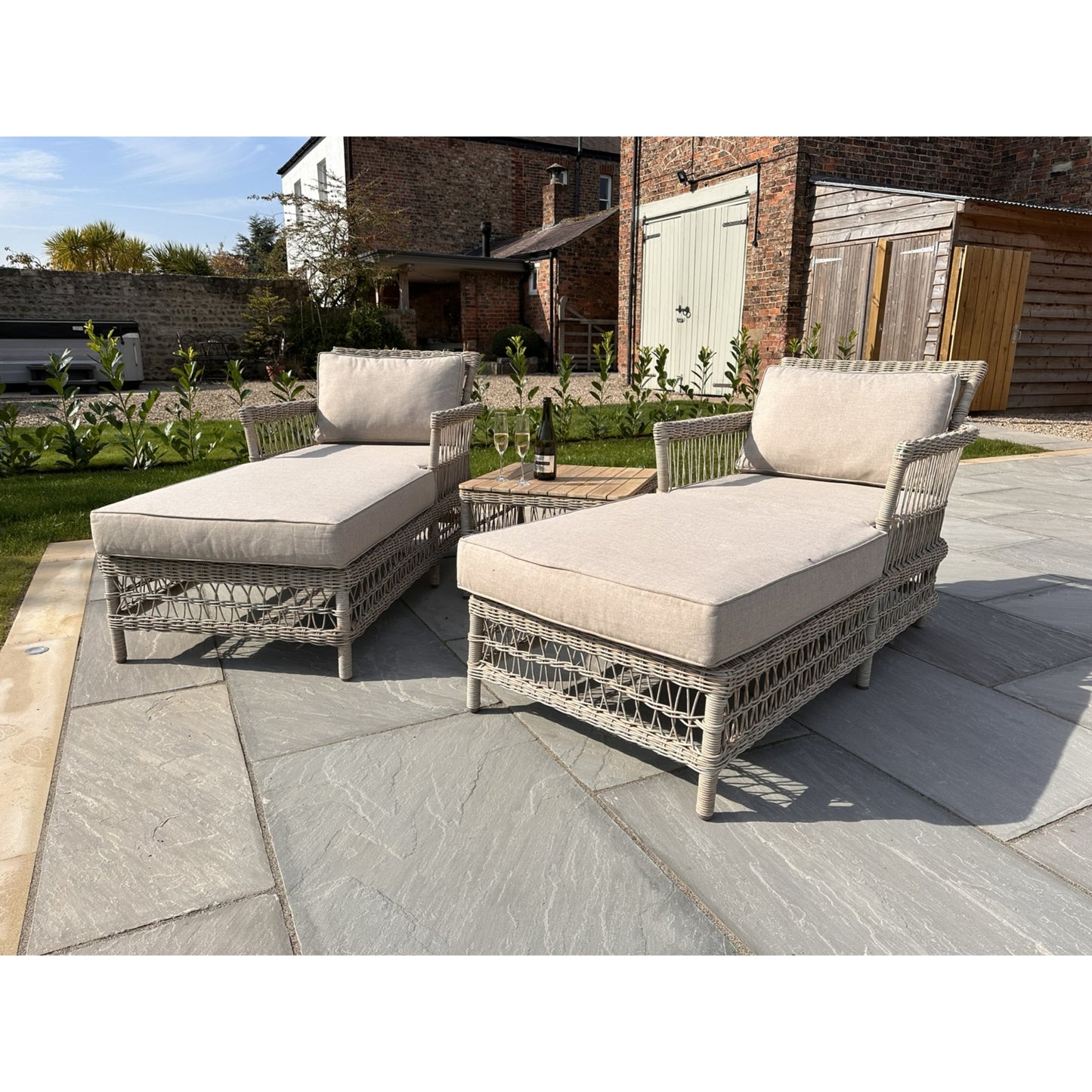 Provence Collection Outdoor Sun Lounger Set