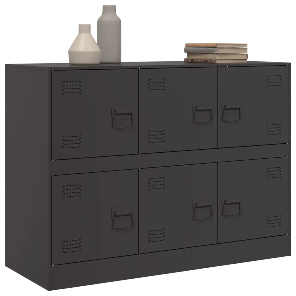 vidaXL Sideboard Black 99x39x73 cm Steel