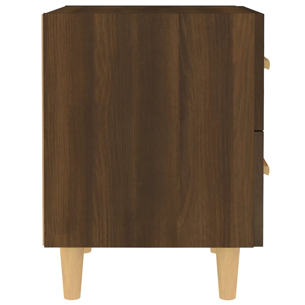 vidaXL Bed Cabinet Brown Oak 40x35x47.5 cm