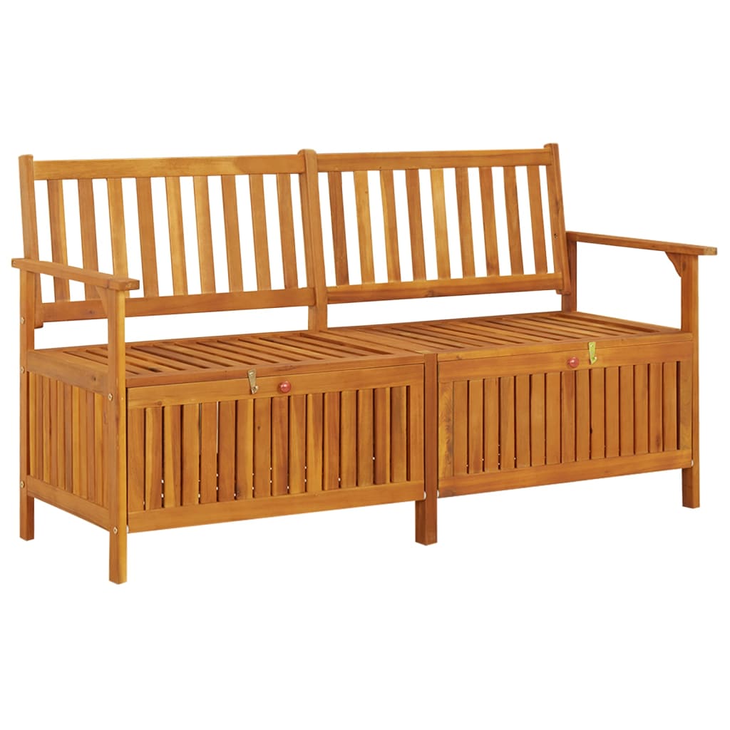 vidaXL Storage Bench 148 cm Solid Wood Acacia