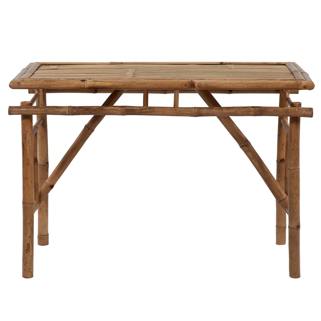 vidaXL Folding Garden Table 115x50x75 cm Bamboo