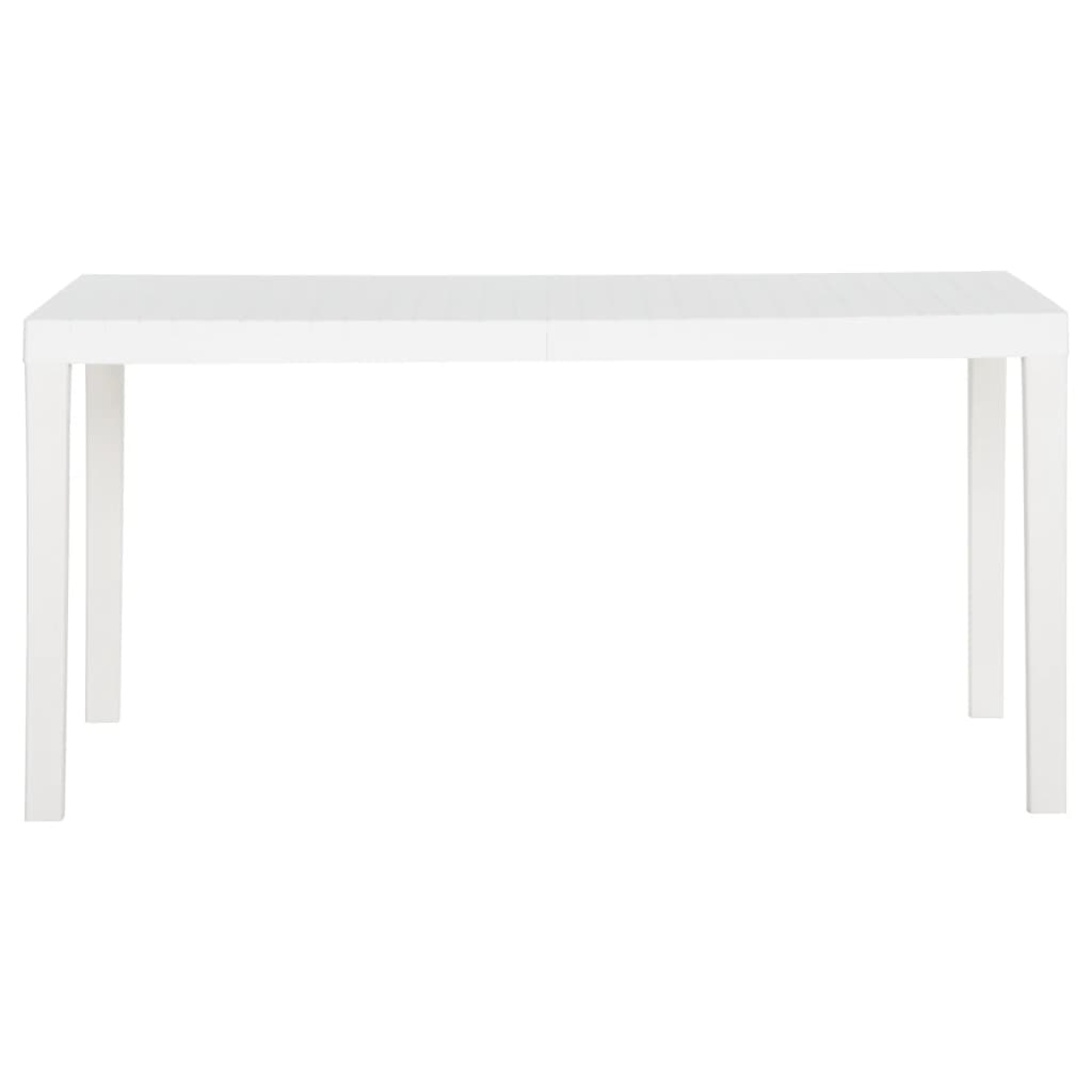 vidaXL Garden Table 150x90x72 cm PP White