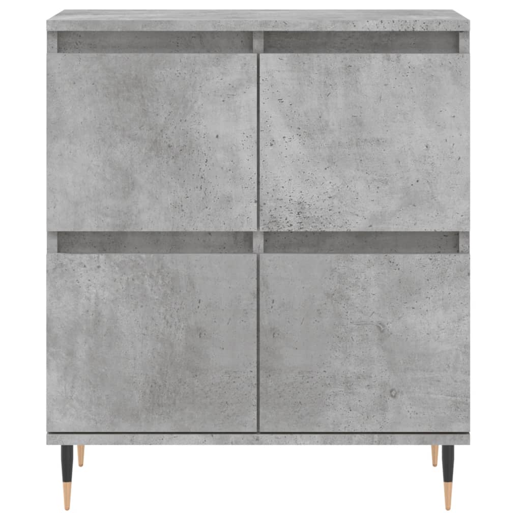 vidaXL Sideboards 3 pcs Concrete Grey Engineered Wood