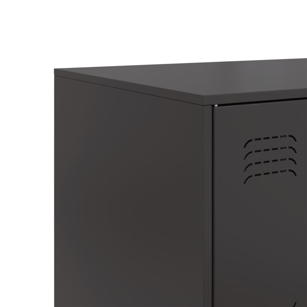 vidaXL Sideboard Black 99x39x73 cm Steel