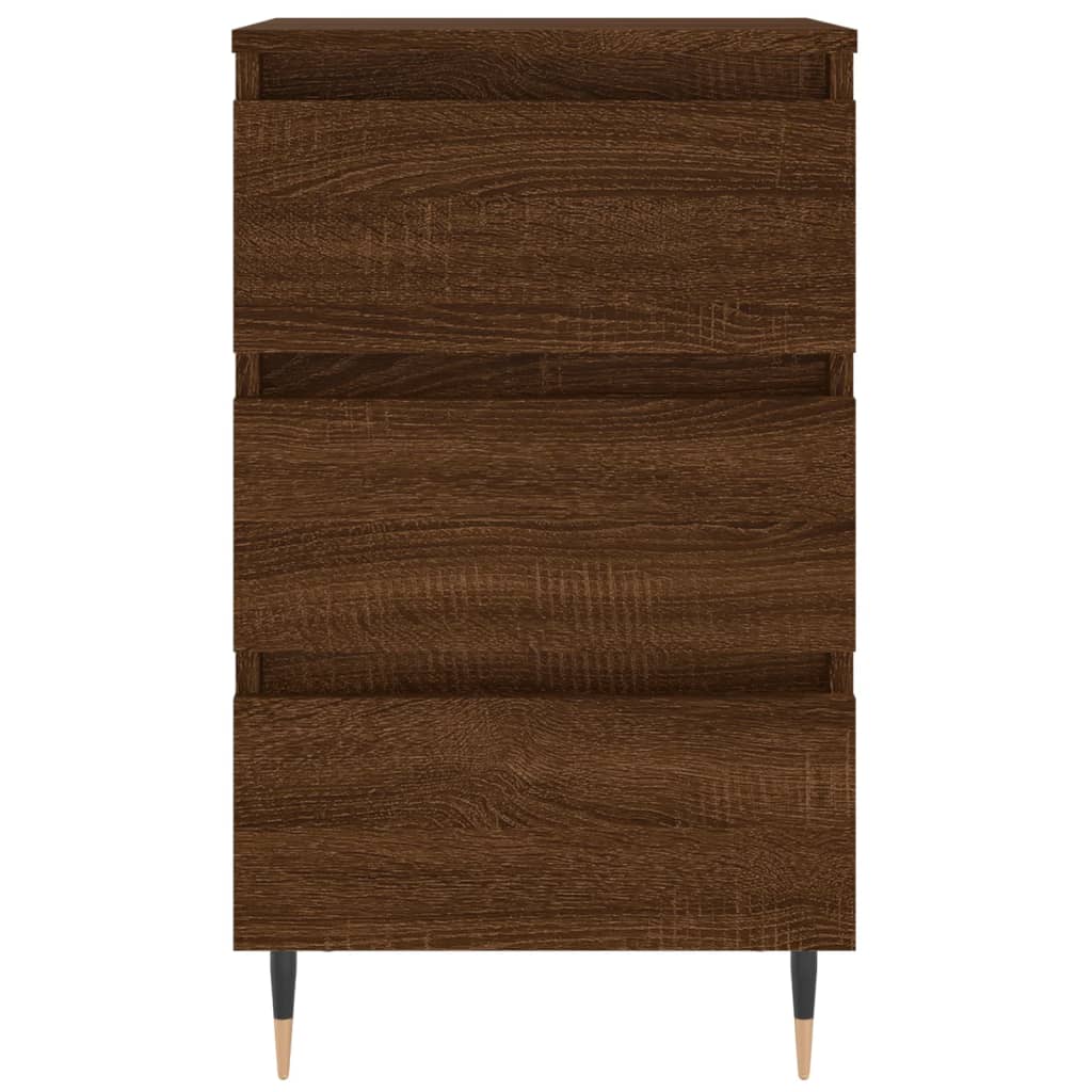 vidaXL Bedside Cabinets 2 pcs Brown Oak 40x35x69 cm Engineered Wood