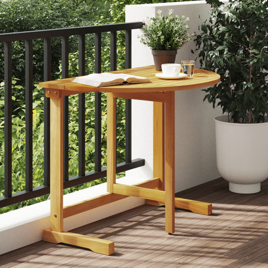 vidaXL Folding Balcony Table 90x60x72 cm Solid Wood Acacia