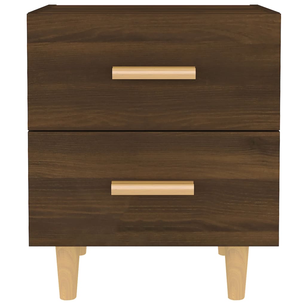 vidaXL Bed Cabinet Brown Oak 40x35x47.5 cm