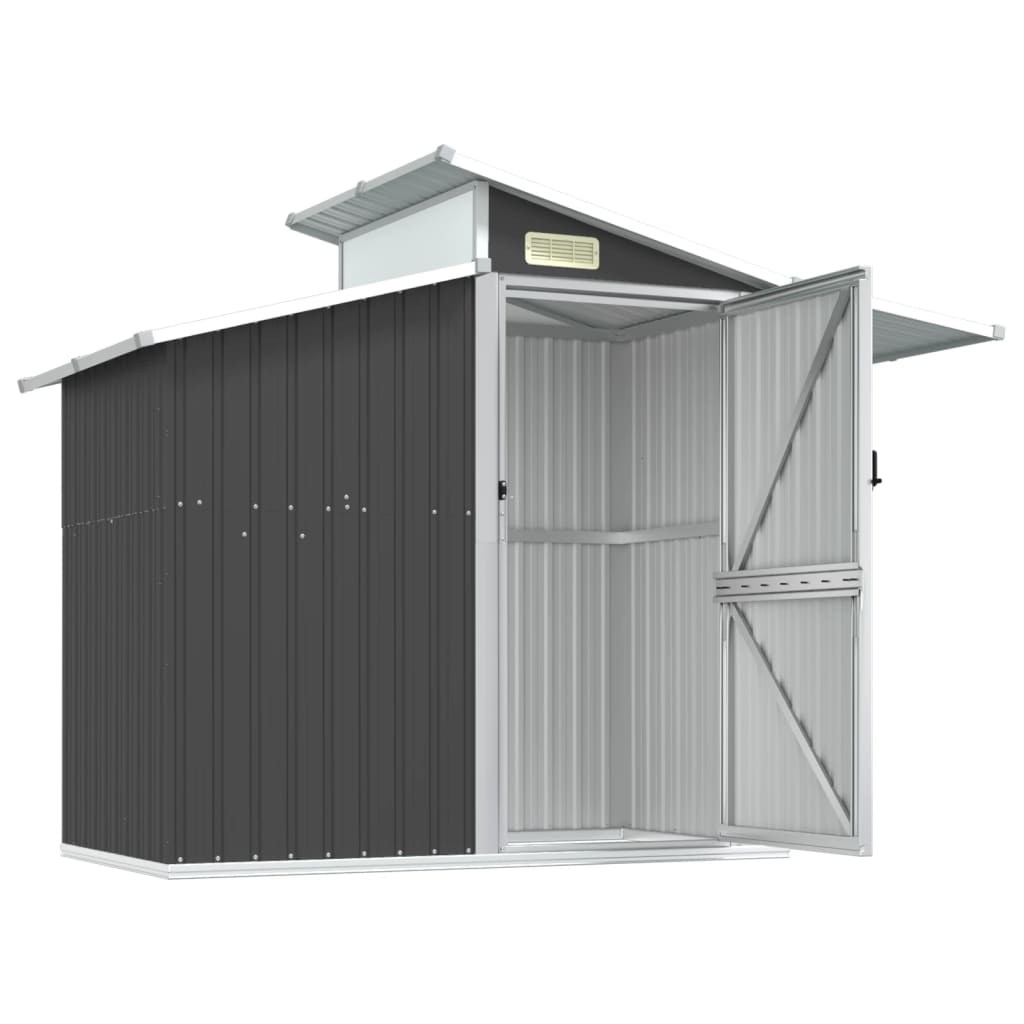 vidaXL Garden Shed Anthracite 270x130x208.5 cm Galvanised Steel