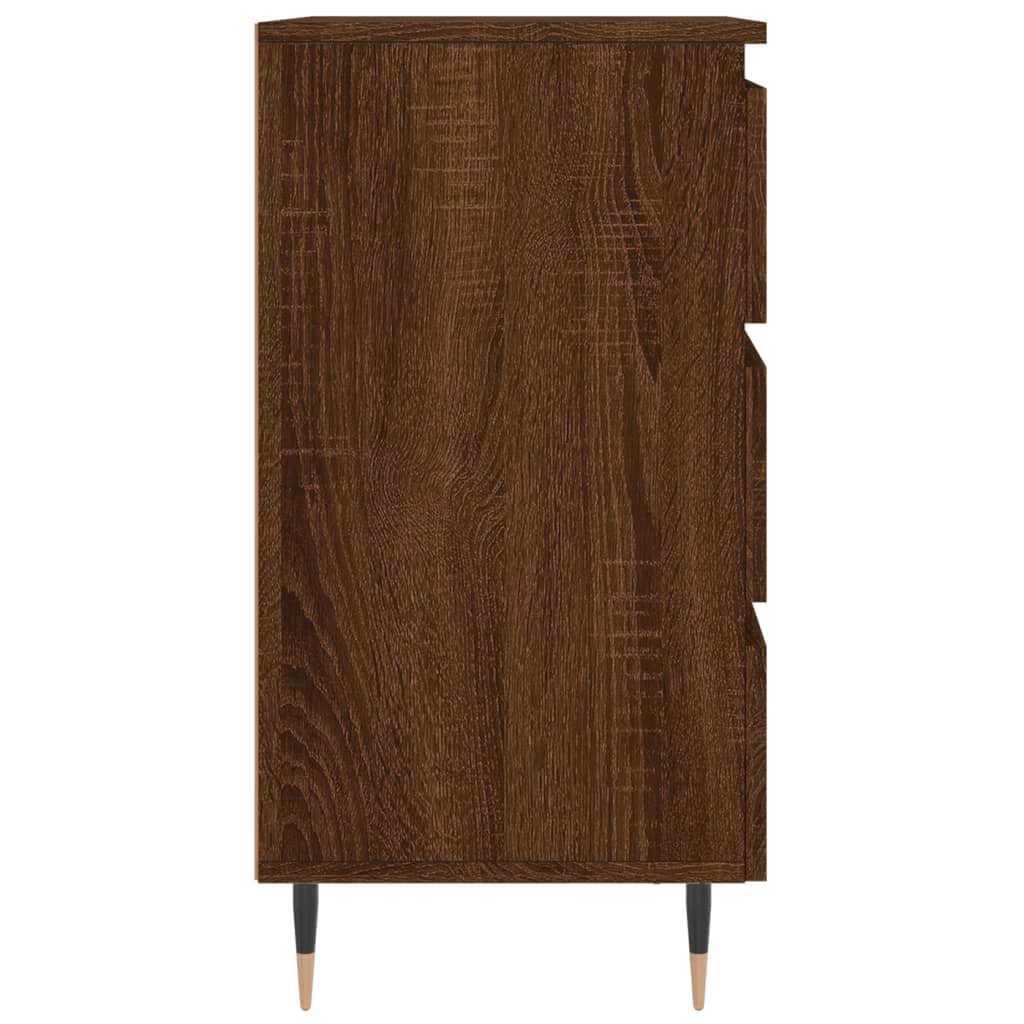 vidaXL Bedside Cabinets 2 pcs Brown Oak 40x35x69 cm Engineered Wood