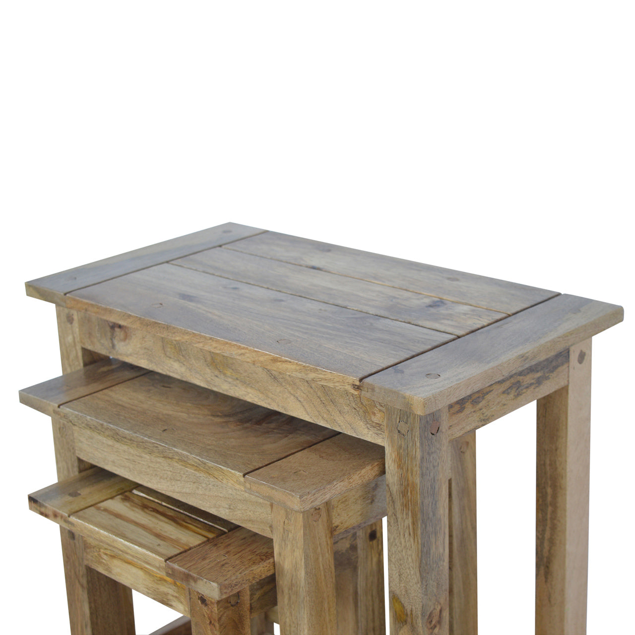 Solid Wood Stool Set of 3