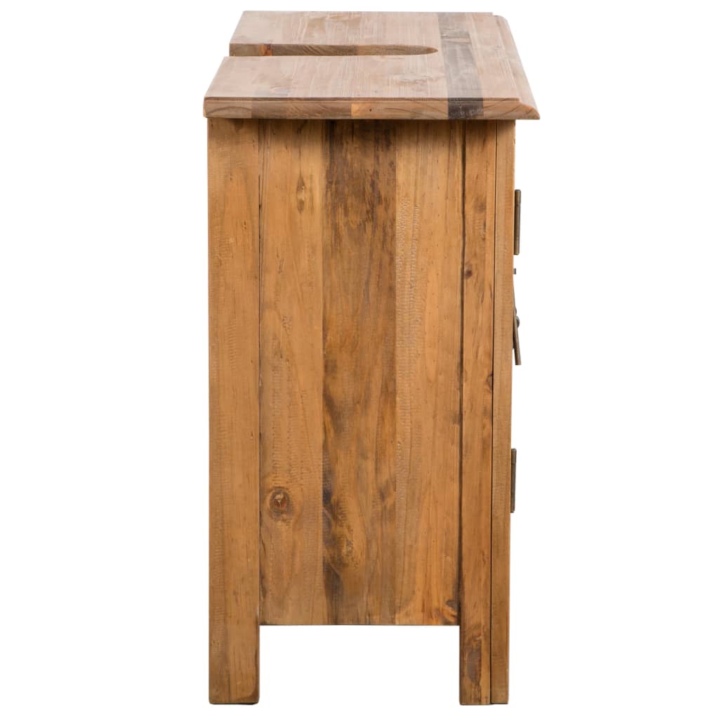 Bathroom Vanity Cabinet Solid Pinewood 70x32x63 cm Willow and Wine