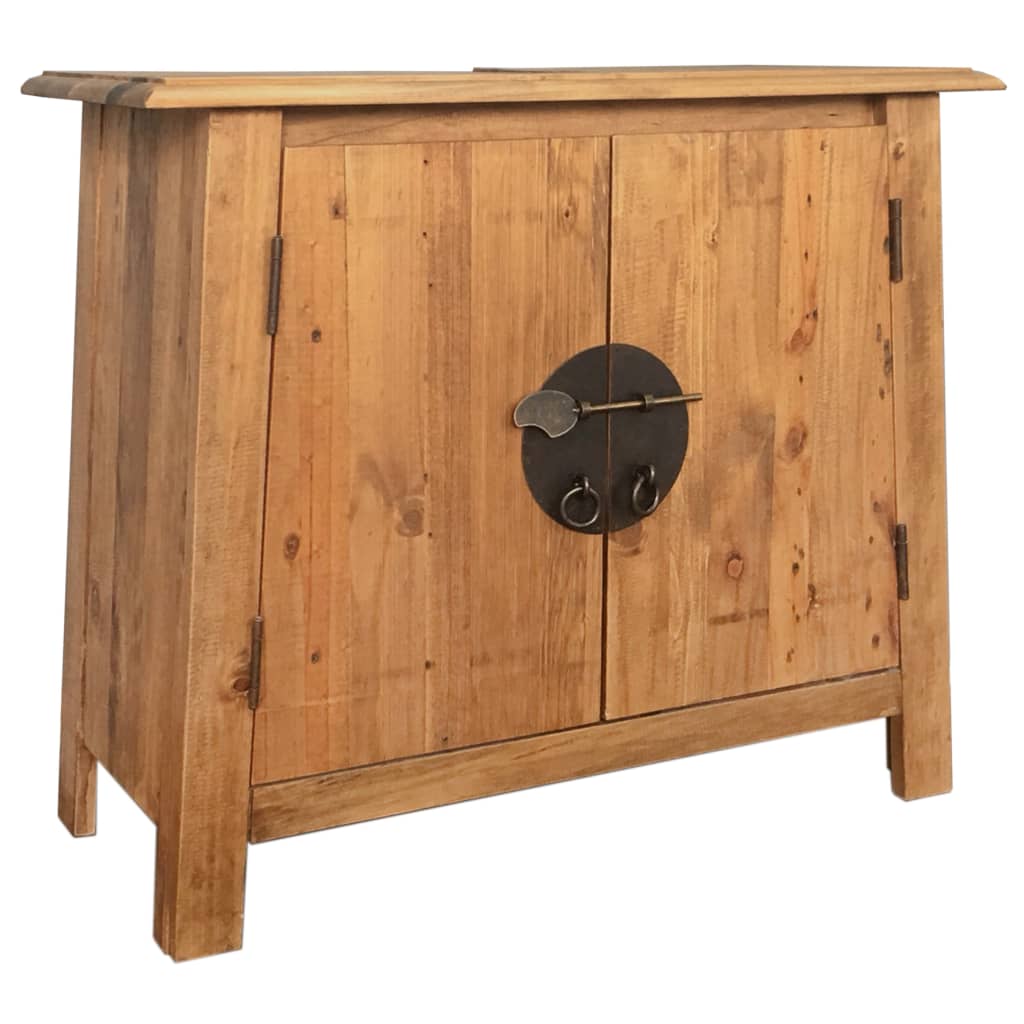 Bathroom Vanity Cabinet Solid Pinewood 70x32x63 cm Willow and Wine