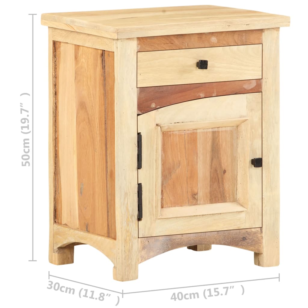 Bedside Cabinet 40x30x50 cm Solid Reclaimed Wood at Willow and Wine