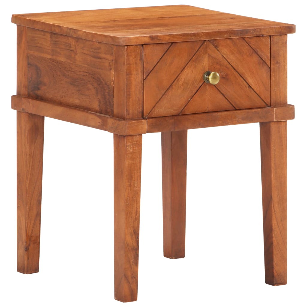 Bedside Cabinet 40x40x50 cm Solid Acacia Wood at Willow and Wine