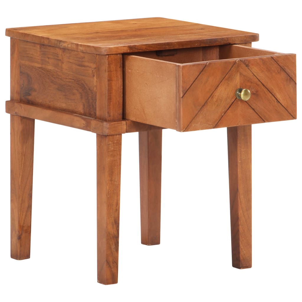 Bedside Cabinet 40x40x50 cm Solid Acacia Wood at Willow and Wine