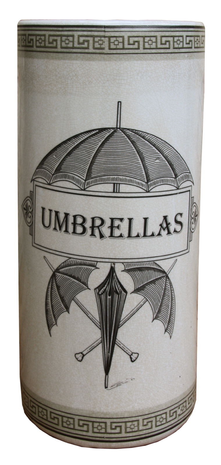 ceramic-umbrella-stand-monochrome-umbrella-printat Willow and Wine!