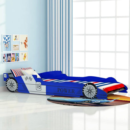Children's Race Car Bed 90x200 cm Blue at Willow and Wine