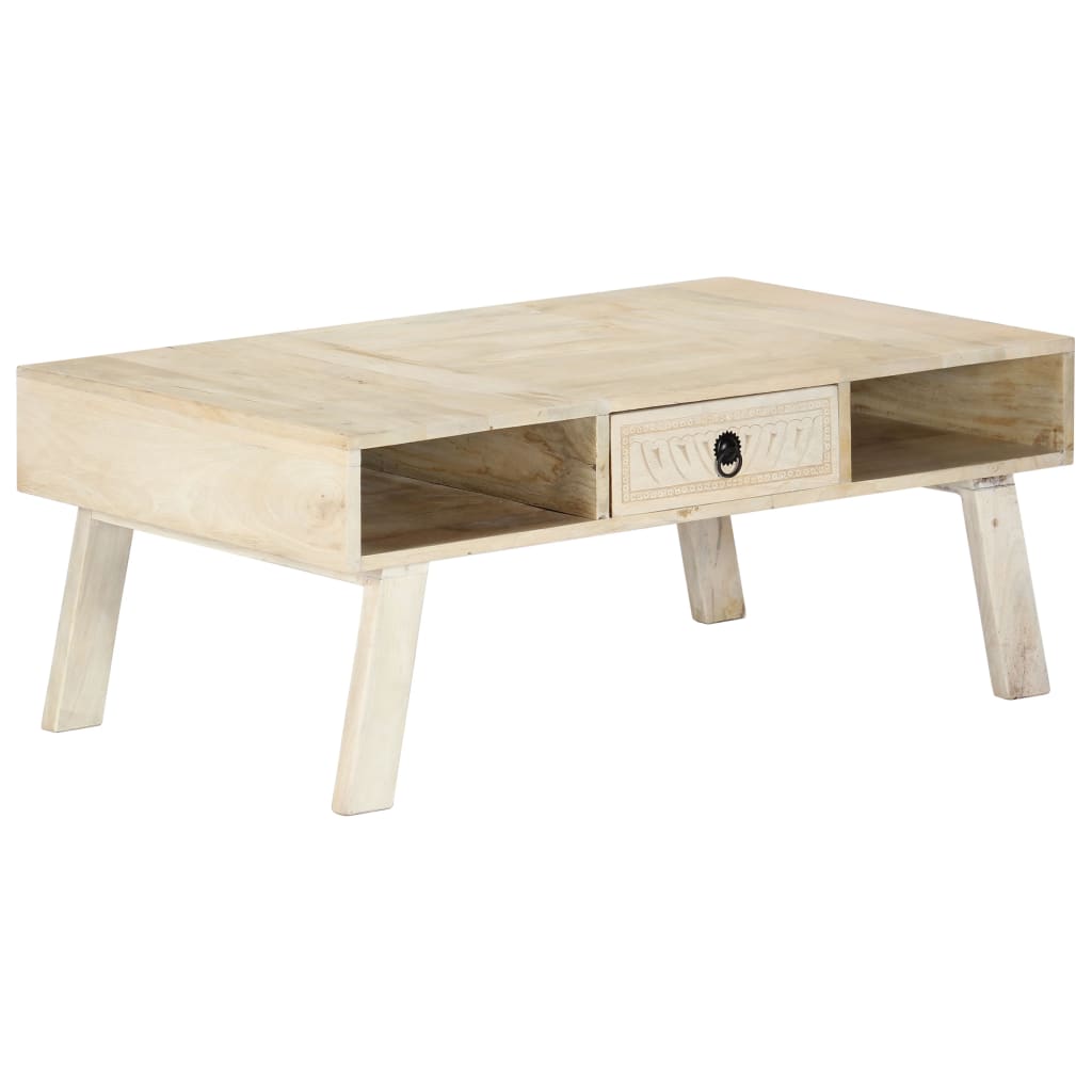 Coffee Table 100x60x40 cm Solid Mango Wood at Willow and Wine