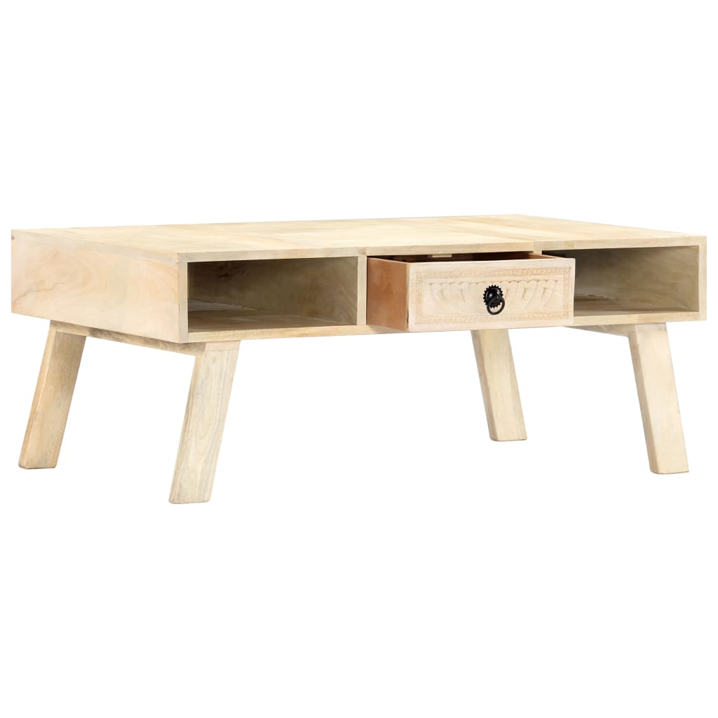 Coffee Table 100x60x40 cm Solid Mango Wood at Willow and Wine