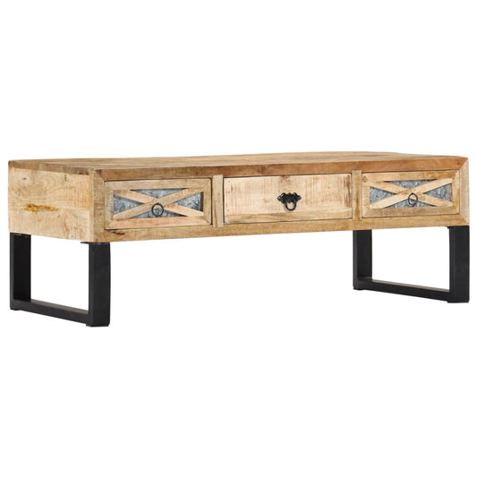 Coffee Table 110x50x38 cm Solid Mango Wood at Willow and Wine