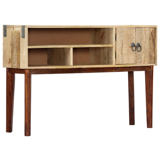 Console Table 115x30x76 cm Solid Rough Mango Wood at Willow and Wine