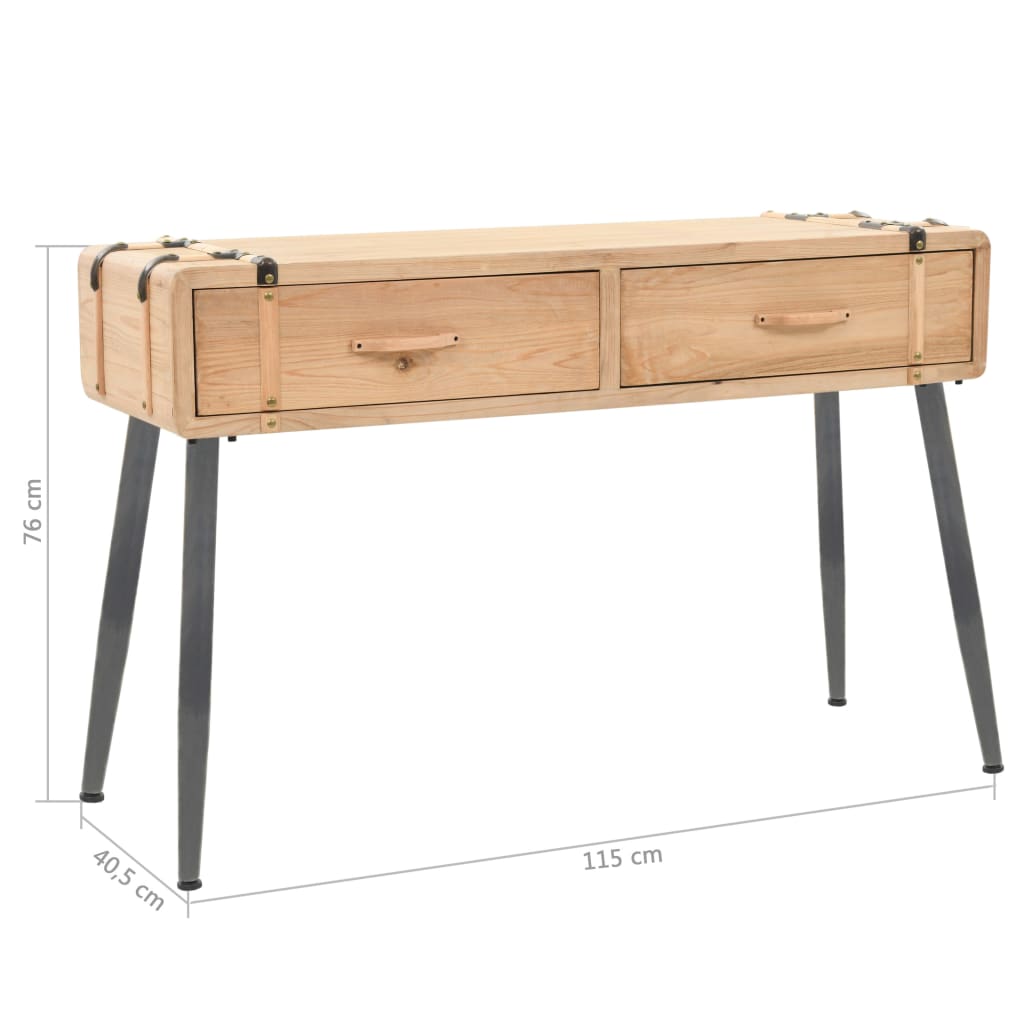 Console Table Solid Fir Wood 115x40.5x76 cm Willow and Wine